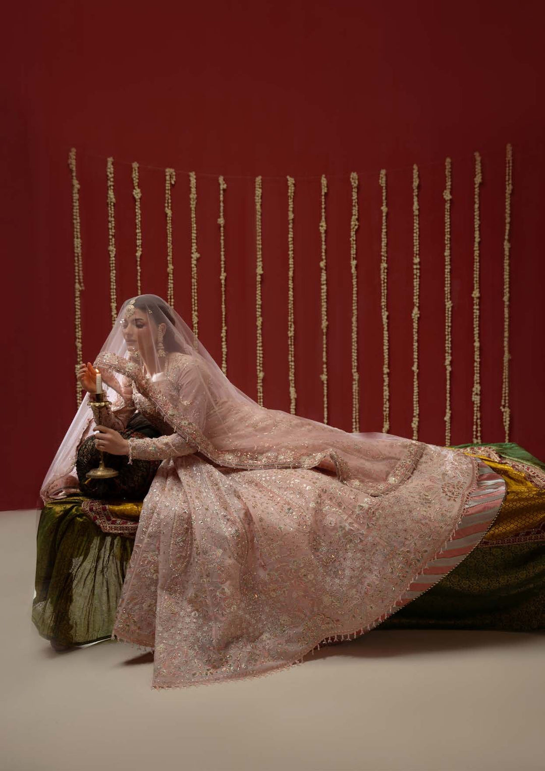 The model reclining on the divan in Lovelorn