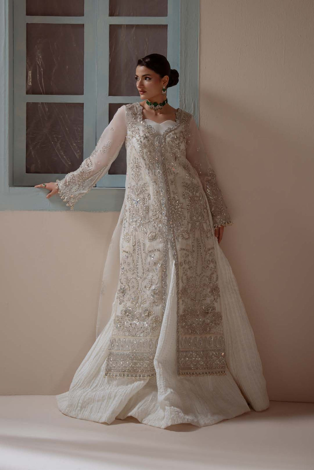 Serenity at the window, full length