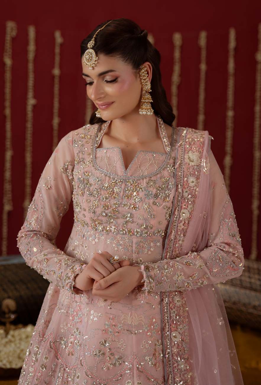 Lovelorn in close view: neckline and embellishment
